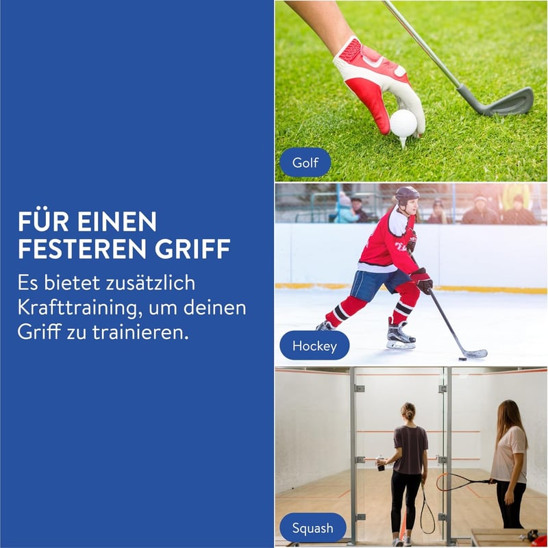 EVEREST FITNESS Kézfeszítő Tréner Gumírozott Markolattal és Erősítő Labda