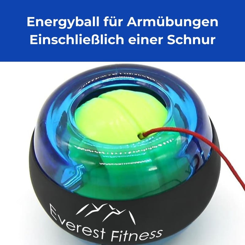 EVEREST FITNESS Kézfeszítő Tréner Gumírozott Markolattal és Erősítő Labda