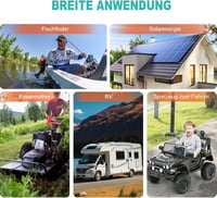 EverExceed 12V 8Ah LiFePO4 Lítium Akkumulátor Napelem Szélenergia Halradarhoz 7