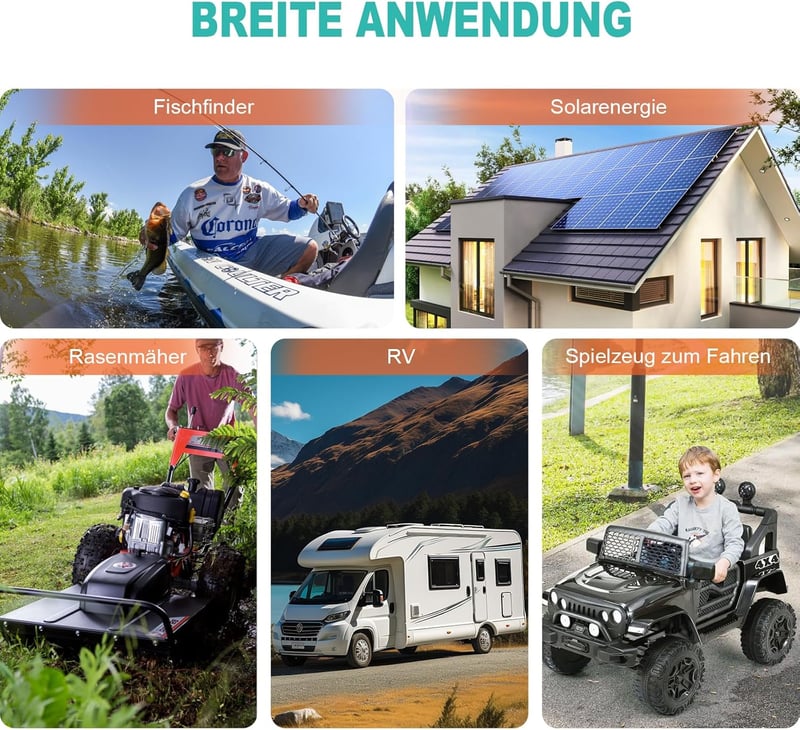 EverExceed 12V 8Ah LiFePO4 Lítium Akkumulátor Napelem Szélenergia Halradarhoz