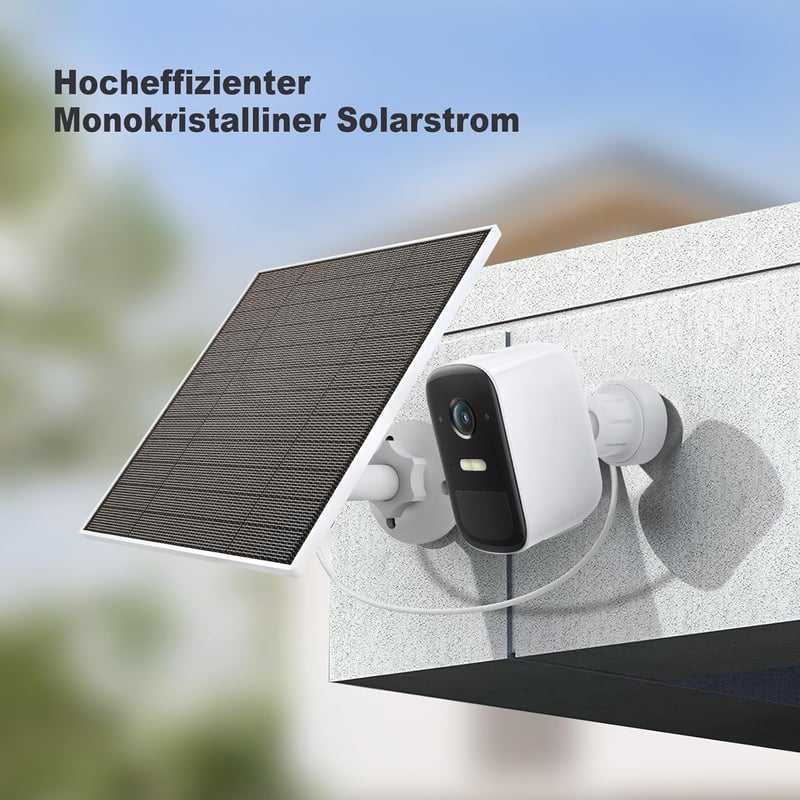 EverExceed 5W napelem Eufy kamerához, USB-C csatlakozó, Eufycam 3/3C/2/2Pro kompatibilis - 2 Pack