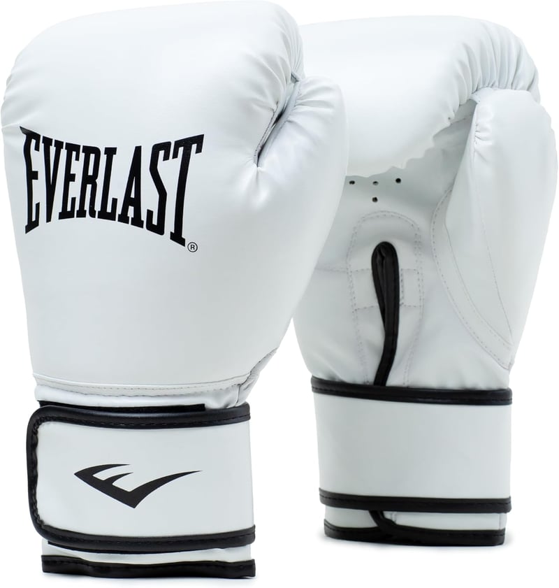 Everlast Core 2 bokszkesztyű műbőr, tépőzáras - fehér - L/XL méret