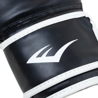 Boxerské rukavice Everlast Core 2, veľkosť L/XL, čierne – Boxerské rukavice zo syntetickej kože na vrece, lapy a fitnes, dvojvrstvové penové polstrovanie, ergonomické 6
