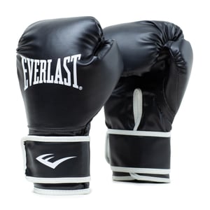 Everlast Core 2 boksačke rukavice, veličina L/XL, crne - rukavice od umjetne kože za trening na vreći i fokuserima, s dvoslojnom pjenastom podstavom i čičak trakom