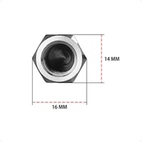 evermotor M10 rozsdamentes acél tükör adapter motorhoz és robogóhoz jobb bal menettel 2 db 3