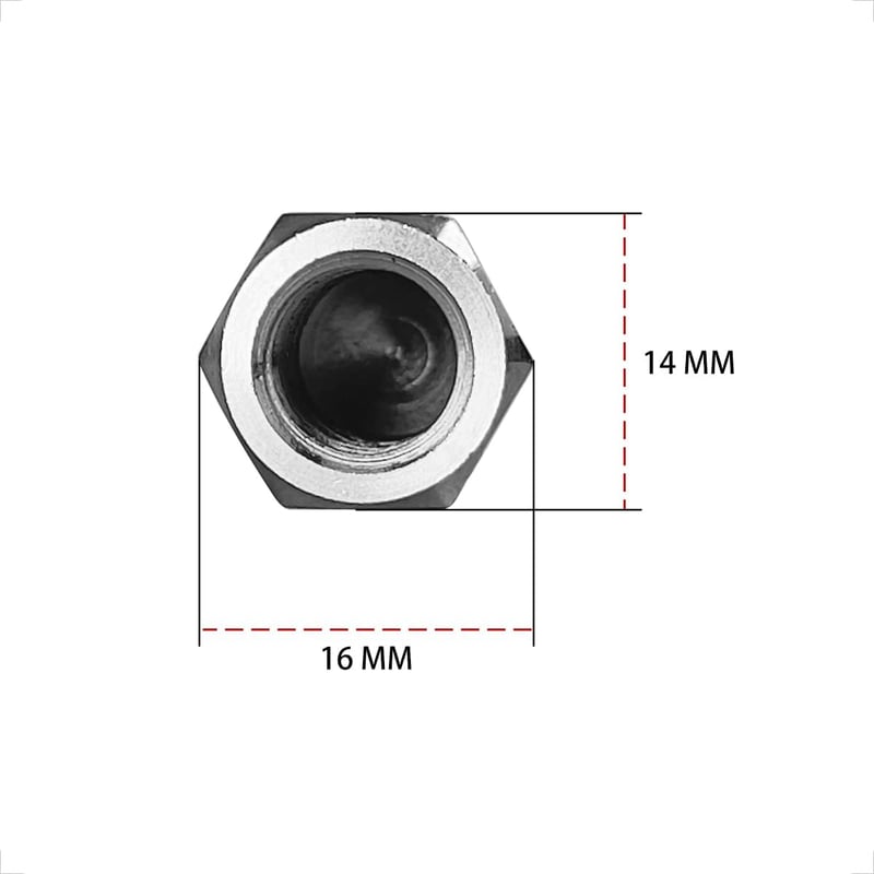 evermotor M10 rozsdamentes acél tükör adapter motorhoz és robogóhoz jobb bal menettel 2 db