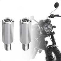 evermotor M10 jobbos menetes rozsdamentes acél tükrös adapter készlet 2 db motorkerékpár és robogó hátsó visszapillantó tükörhöz 1