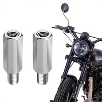 evermotor M10 rozsdamentes acél tükör adapter motorhoz és robogóhoz jobb bal menettel 2 db 1