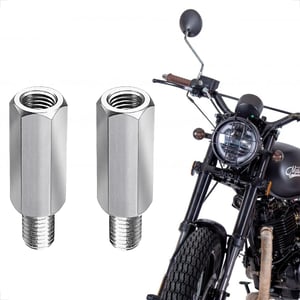 evermotor M10 rozsdamentes acél tükör adapter motorhoz és robogóhoz jobb bal menettel 2 db