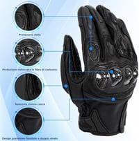 mănuși moto din piele naturală evermotor pentru vreme rece, motocross, ATV, quad, scuter, paintball și mountain bike 3