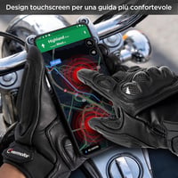 mănuși moto din piele naturală evermotor pentru vreme rece, motocross, ATV, quad, scuter, paintball și mountain bike 7