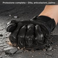 mănuși moto din piele naturală evermotor pentru vreme rece, motocross, ATV, quad, scuter, paintball și mountain bike 5
