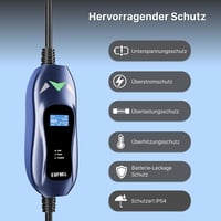 EVFUEL 22KW 32A CEE 3 fázis elektromos autó töltőállomás Type 2 5m 6