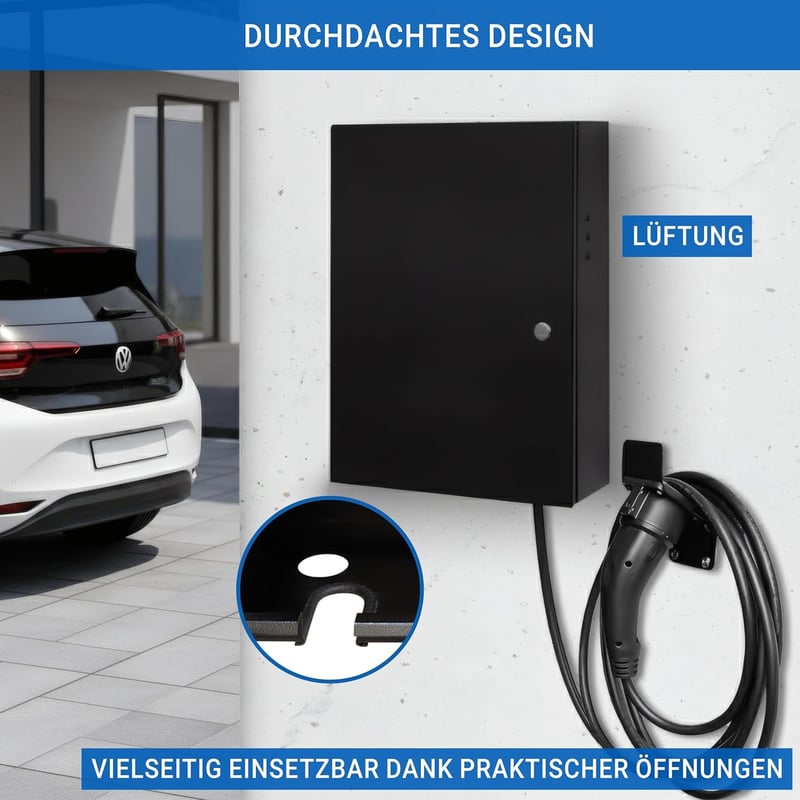 EVify Wallbox Időjárás Védő Szekrény Kábeltartóval - EV Töltőállomás Esővédelem