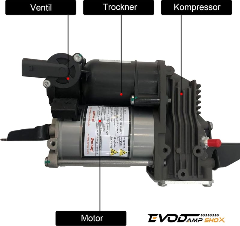 EVODAMP SHOX Levegőfüggesztés Kompresszor BMW E61 5-ös Touring 2004-2010