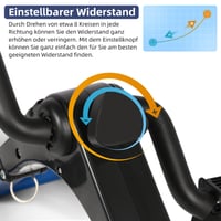 Bicicletă medicinală de fitness EVOLAND Mini Bike pentru antrenamentul brațelor și picioarelor, aparat de pedalat pentru uz casnic și la birou X1225 3