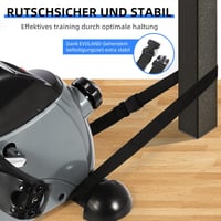 EVOLAND Mini Fitness Bike Pedál Tréner LCD Kijelzővel Kar és Lábedzéshez - grey black 8