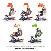 Evolution DM255 gyémánt vágótárcsa 255 mm, körfűrészhez és vágógéphez, folyamatos perem, tégla — felületi rozsda (állapot: lásd a 2. képet) 6