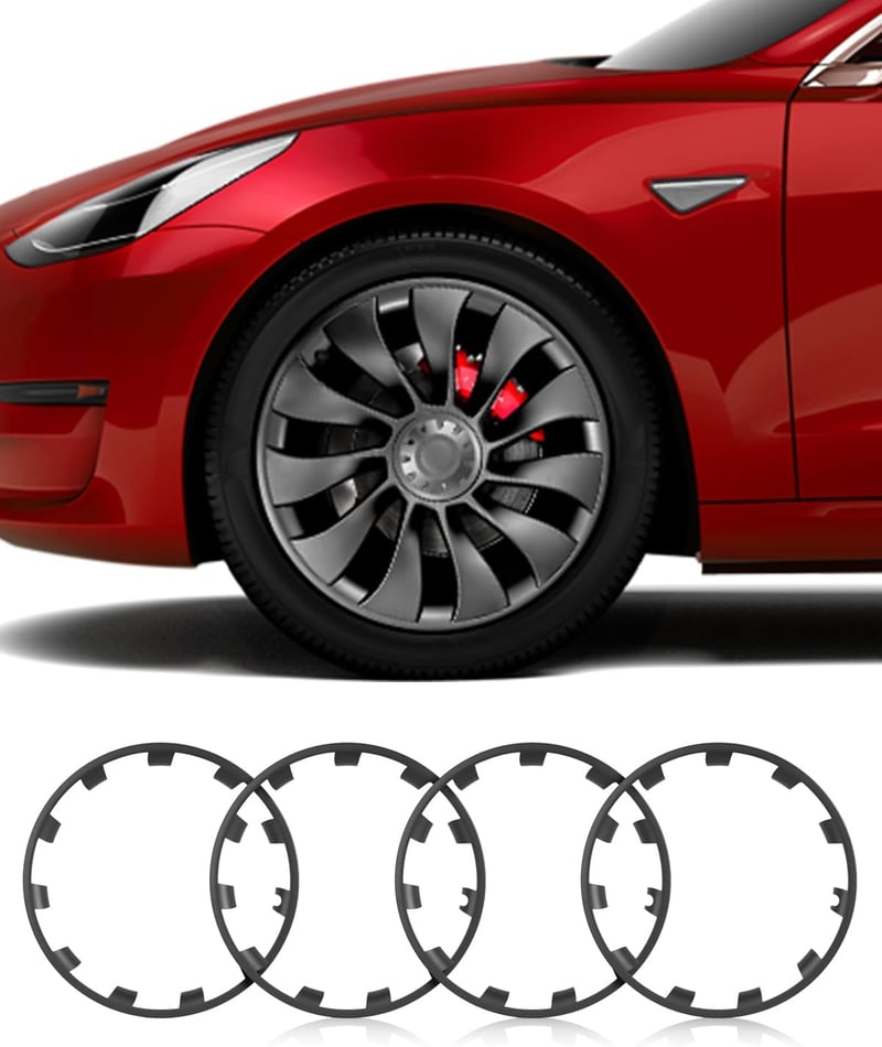 EVOOOR ABS Felnitok Védőszegély Tesla Model Y 21 Colos Uberturbine Kerekekhez 4db