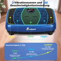EvoSpark Vibrációs Tréner Dupla Motor 200kg Terhelhetőség Otthoni Edzéshez 8