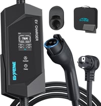 EVPEIWE Type 1 Elektromos Autó Töltőkábel Schuko Csatlakozóval - 3,68 kW, 5m, Állítható Áramerősség, Hordozható, IP65 Vízálló, SAE J1772 1