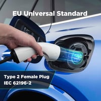 EVSEdesigner Type 2 Elektromos Autó Töltőkábel 3,6 kW - Állítható Áramerősség (10/13/16A), Schuko Csatlakozó, 6m, Hordtáskával 3