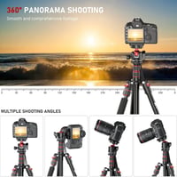 EVUMO 203 cm Kamera Állvány 36 mm Gömbfejjel - 8 kg Teherbírású DSLR Tripod Monopod Funkcióval, Videókamerákhoz és Fényképezőgépekhez, 2 Gyo 5
