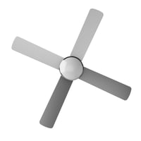 Ventilator de tavan EVVO V516 cu lampă și telecomandă, diametru 132 cm, 4 pale, 65 W, 3 viteze, finisaj metalic, temporizator 3