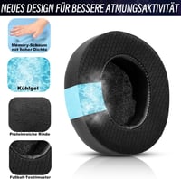 EVXVE SteelSeries Arctis Nova Pro csere fülpárna - hűtőzselés, zajszigetelő habbal 4