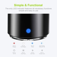 Bluetooth reproduktor EWA A106 Pro, čierny – vodoodolný (IP67), prenosný mini reproduktor so silnými basmi, 12-hodinová výdrž batérie, vrátane cestovného puzdra 5