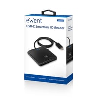 Čítačka čipových kariet a eID Ewent EW1055, čierna, USB, 6,5x6x1,5 cm 4