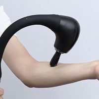 EWENYS Masszázspisztoly J-alakú Nyéllel - 5 Fokozatú Izommasszírozó Fej/Hát/Nyak/Váll/Derék Feszültségoldásra - Csendes Működés, USB-C Tölté 9