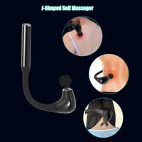 EWENYS Masszázspisztoly J-alakú Nyéllel - 5 Fokozatú Izommasszírozó Fej/Hát/Nyak/Váll/Derék Feszültségoldásra - Csendes Működés, USB-C Tölté 2