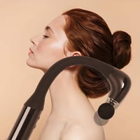 EWENYS Masszázspisztoly J-alakú Nyéllel - 5 Fokozatú Izommasszírozó Fej/Hát/Nyak/Váll/Derék Feszültségoldásra - Csendes Működés, USB-C Tölté 5