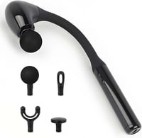 EWENYS Masszázspisztoly J-alakú Nyéllel - 5 Fokozatú Izommasszírozó Fej/Hát/Nyak/Váll/Derék Feszültségoldásra - Csendes Működés, USB-C Tölté 1