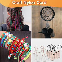 Ewparts Nylon Karkötő Zsinór 1,5mm 15 Csomag Gyöngy Szatén Fonál Kézműves - 1.5mm/ 12 couleur 7