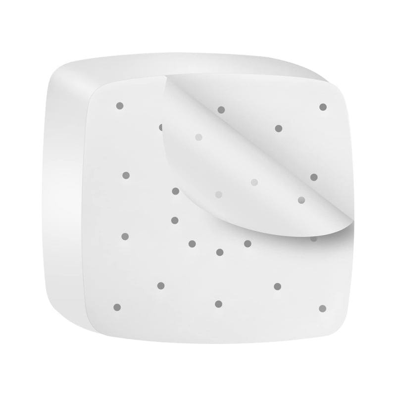 Ewwtrey 200 bucăți hârtie de copt pentru friteuză cu aer cald, 22 cm hârtie de copt perforată, hârtie de gătit pătrată pentru Airfryer