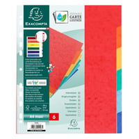 Exacompta 2406SE sada deliacich listov, 3 balenia x 6 neutrálnych záložiek, A4 Maxi, 24,5x29,7 cm, 225 g/m² FSC kartón, mix farieb 2
