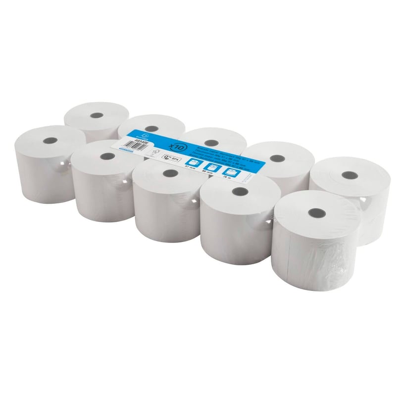 Kotúč termopapiera Exacompta 40340E 57 mm x 76 m, dutinka 12 mm, 55 g/m² - 10 ks