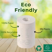 Termopapier do platobných terminálov Exacompta 40761E – 57 mm x 18 m, Ø 40 mm, bez fenolov, 55 g/m², 20 ks v balení 7