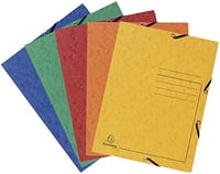 Exacompta 555410E Colorspan sarokmappa DIN A4, 2 gumipánttal - vegyes színek - 5 db 9