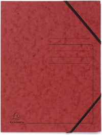 Exacompta 555410E Colorspan sarokmappa DIN A4, 2 gumipánttal - vegyes színek - 5 db 8