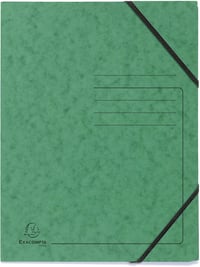 Exacompta 555410E Colorspan sarokmappa DIN A4, 2 gumipánttal - vegyes színek - 5 db 6
