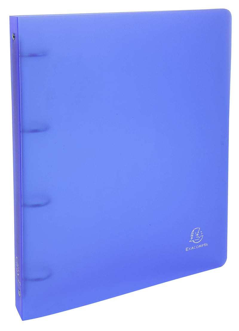 Dosar cu inele Exacompta 51369E Chromaline PP, 4 inele, cotor 40 mm, A4 Maxi, 32x26,8 cm, culori asortate