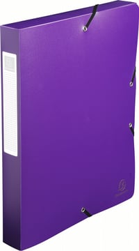 Exacompta 5970E Opak Gumis Irattároló Doboz A4 40 mm Gerinc 25x33 cm Vegyes Színek 8 db Polipropilén Archiváló Doboz 5