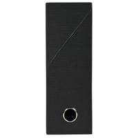 Exacompta 89521E Prémium archivačný box z plátnového papiera, A4, šírka chrbta 9 cm, čierny, s kovovým otvorom, 25,5x34x9 cm, na odkladanie zakladačov 2