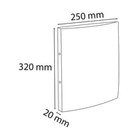 Zakladač Exacompta A4, 2 krúžkový, oranžový, 14 mm 2