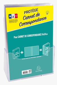Copertă de protecție transparentă Exacompta pentru registru de corespondență 16x24 cm - Dosar organizator din plastic 1