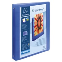 Dosar cu inele Exacompta Chromaline Krea Cover PP, A4, 4 inele, cotor 40 mm, culoare aleatorie 2