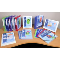 Dosar cu inele Exacompta Chromaline Krea Cover PP, A4, 4 inele, cotor 40 mm, culoare aleatorie 1